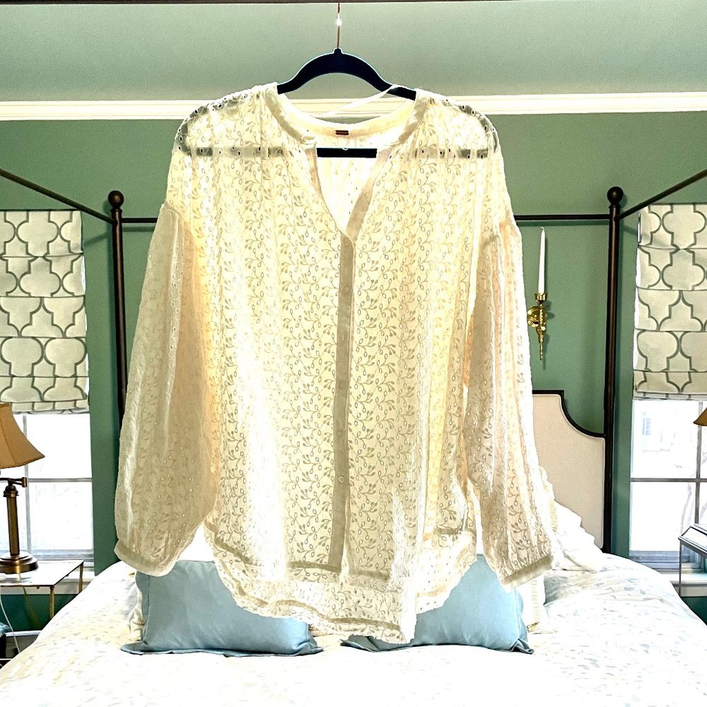 FREE PEOPLE Light Pink Blouse